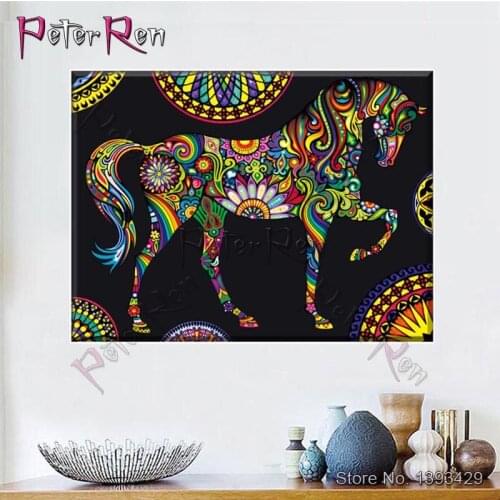 Peter ren Special shape diamond painting Animal horse success decorative painting alien Mosaic embroider diy Cross stitch Craft