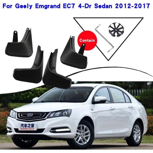 Car Fender Accessories For Geely Emgrand EC7 4-Dr Sedan 2012-2017 Mudguards Splash Guards Fender Mudflaps Car Fender Mud Flaps