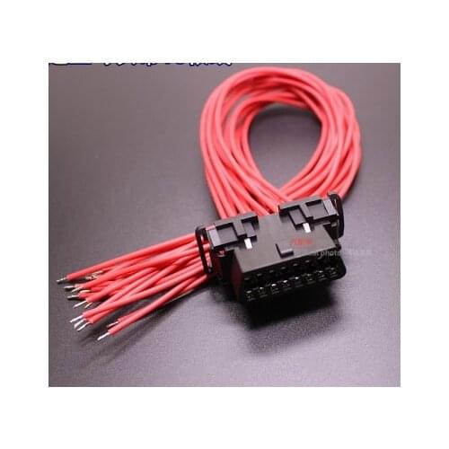 Universal Automotive Assembled OBD2 16Pin Female Connector for OBDii car Diagnostic Plug Female J1962F