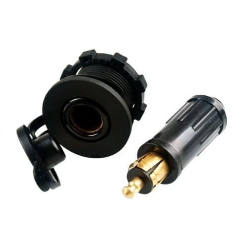 Car and Motorcycle Cigarette Lighter Plug Car Charger European Standard For BMW Motorcycle Plug Female Seat 12-24V