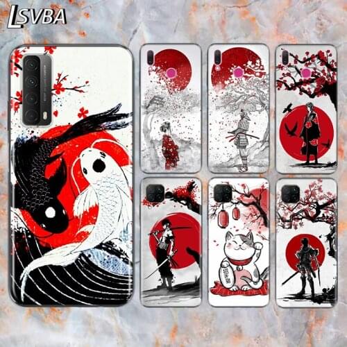 Japanese Red Sun Anime For Huawei Y9S Y6S Y8S Y9A Y7A Y8P Y7P Y5P Y6P Y7 Y6 Y5 Pro Prime 2020 2019 2018 Phone Case