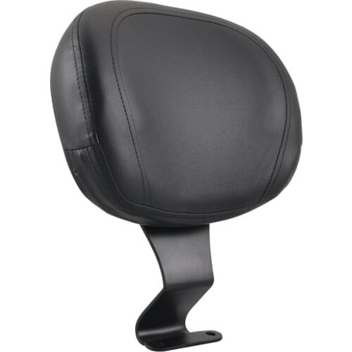 Motorcycle Black Driver Backrest Sissy Bar Backrest Seat Back Rest Sissy Bar Cushion Pad For Honda VTX 1800