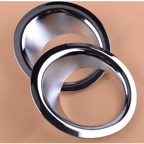 CITALL Chrome Rear Fog Light Lamp Cover Trim Molding Bezel Protector Decoration Accessories Fit for Nissan X-Trail T31 2008-2013