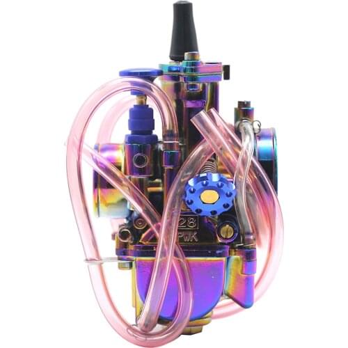 Colorful 28mm Power Jet Carburetor Carb for GY6 OKO PWK 28 - Fits 2 Stroke 4 Stroke Engine Dirt Bike Racing UTV ATV Scooter