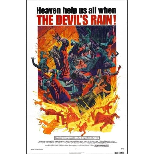 D0751 The Devils Rain Movie (1975) Horror Silk Fabric Poster Art Decor Indoor Painting Gift