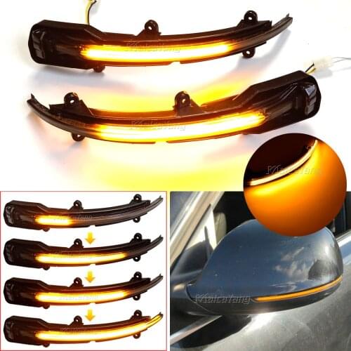 Dynamic Turn Signal LED Side Rearview Mirror Indicator Blinker Sequential Light For Audi Q5 SQ5 8R Q7 Facelift