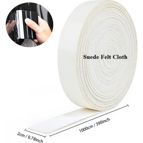 EHDIS 10m No Scratch Suede Cloth Felt for All Vinyl Wrapping Squeegee Car Window Tint Sticker Install Scraper Protector Edge