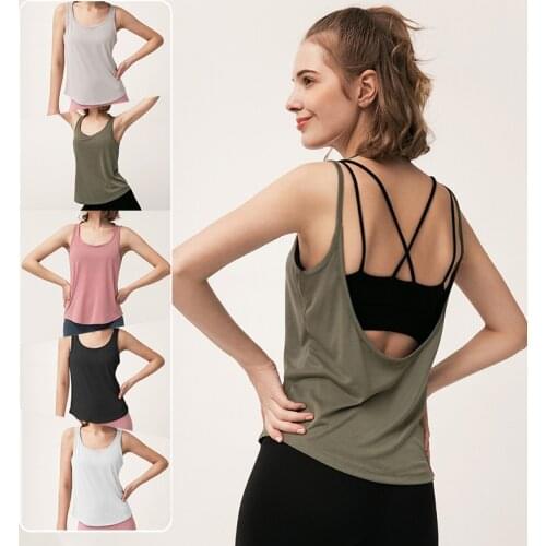 Fitness-Training Summer Sleeveless Women Running Quick-Drying Yoga Wear Long Blouse Loose Slim Beauty Backless Sports Vest T6