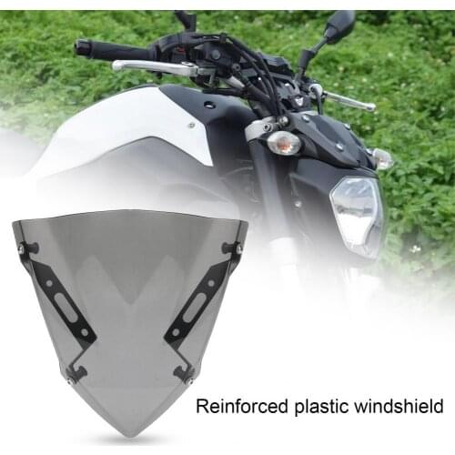 Motorcycle Windshield Strong Windscreen Wind Deflector Modified Parts for Yamaha MT-07 FZ-07 18-20