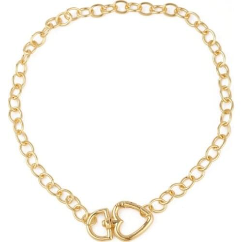 Jewelry Niche 6mm High-preservation Color Copper Beads Peach Heart Clasp Ring Durable Pearl Necklace