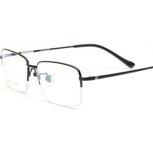New Pure Titanium Business Glasses Frame Half Frame Myopia Presbyopic Height Glasses Frame Mens Ultra Light Frame