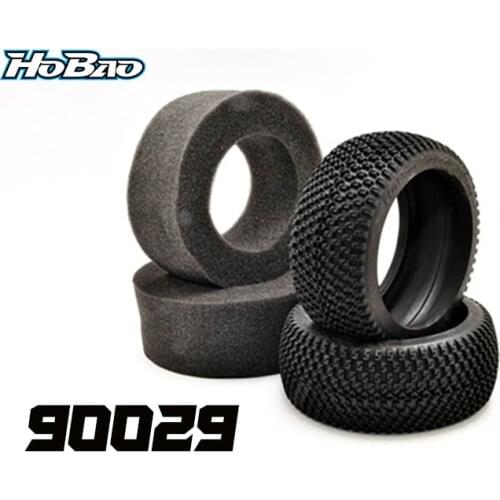 OFNA/HOBAO RACING 90029 " L " PATTERN TIRE-NBR W/ INSERT, 2PCS FOR 1/8 SS/CAGE/VS/H9/STAR/H7/H8.5 Buggy