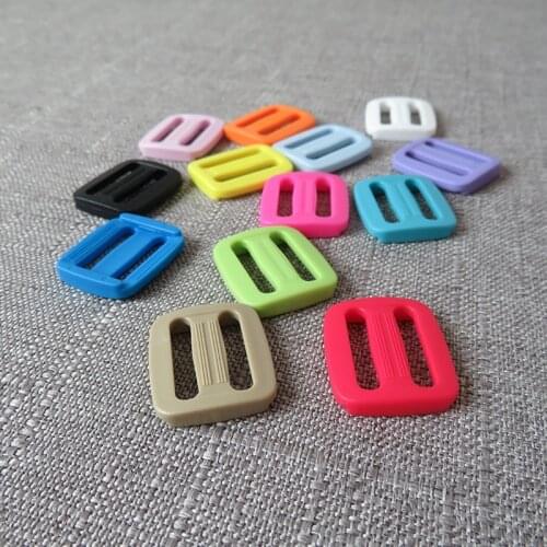 10pcs/lot 15mm 20mm 25mm Plastic buckle strap belt buckle slider for bag backpack pet dog collar garment sewing DIY accessory