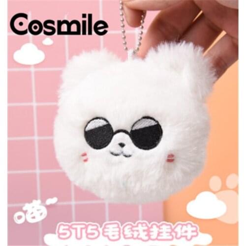Cosmile Anime Jujutsu Kaisen Gojo Satoru Plush Doll Cat Pendant Keychain Stuffed Toys Plushies Limited Cute Cosplay Xmas Gift C