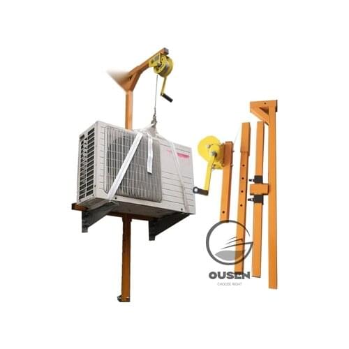 10/15/20M Lifting Tool Crane Folding Self-locking Manual Winch Assembly Conditioner Installation of Tools for Air Conditioners