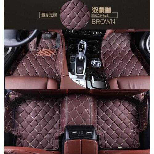 Customized Full Covered Car Floor Mat for Chevrolet AVEO CRUZE CAPTIVA SAIL TRAX Equinox Malibu 5seat Waterproof Durable Carpets