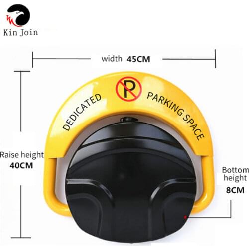 With automatic sensor with remote folding safety parking lock barrier guard column with lock and bolt (excluding battery)