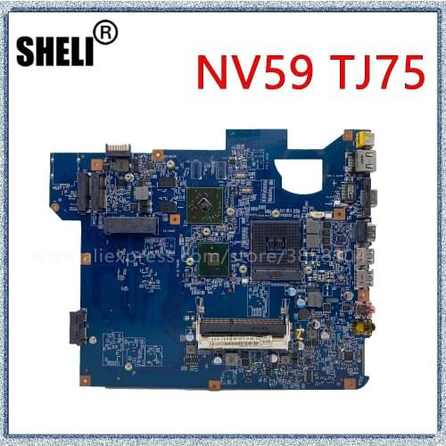 SHELI For Gateway NV59 TJ75 Laptop Motherboard SJV50-CP 09284-1M 48.4GH01.01M