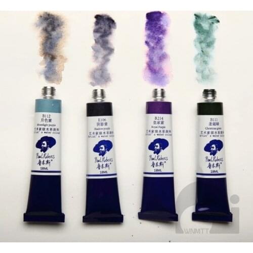 Paul Rubens 18ml Special Layered Color Watercolor Paint Tubes Artist Water Colour Paints for Painting Drawing Art Supples