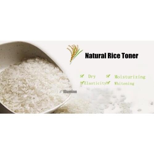 1000ml Moisturizing Natural Rice Facial Toner Whitening Refreshing Oil Control Beauty Salon Shrink Pores Yellow Remove