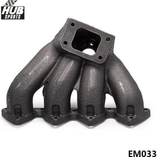 Top Mount T3 Turbo Manifold Exhaust Header For B-Series 88-00 Civic 94-01 Integra HU-EM033