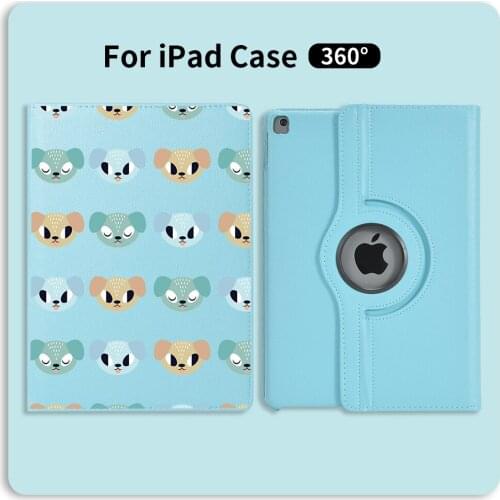 360 Degrees Rotating PU Leather Butterfly Flip Cover Case For iPad 7th Generation Case Stand Cases Smart Tablet For iPad Mini