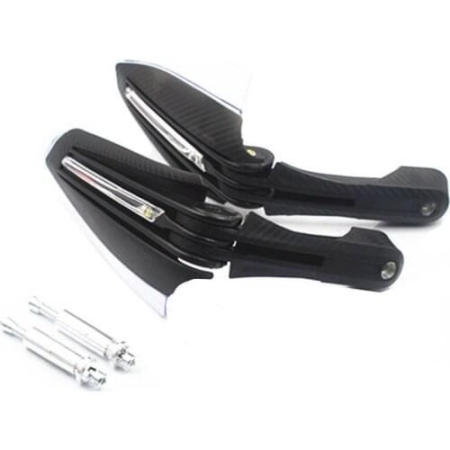 7/8'' 22mm Motorcycle Carbon Hand Guards Protection with LED Turn Signal Light Universal For Harley Honda Yamaha Suzuki