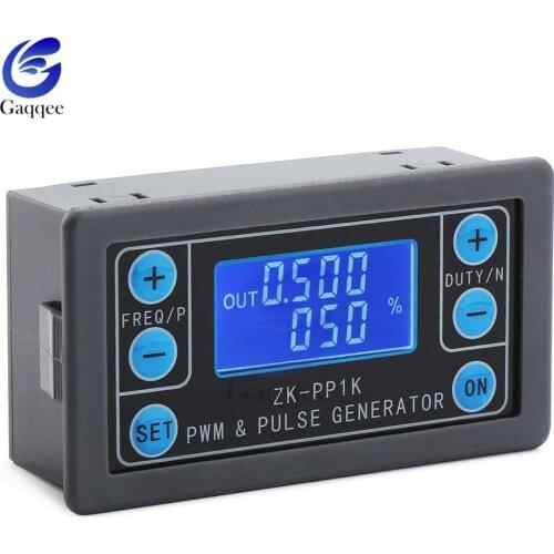 ZK-PP1K Dual Mode LCD PWM Signal Generator 1-Channel 1Hz-150KHz PWM Pulse Frequency Duty Cycle Adjustable Square Wave Generator