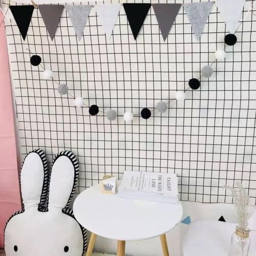 1 Pcs Wool DIY Hanging Balls Girls Room Decoration Macaron Hair Ball String Hanging Decoration Kids Room Decoration
