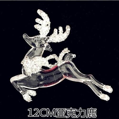 Christmas tree pendant window wedding wedding scene layout 12CM acrylic deer