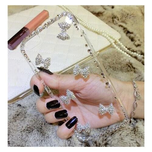 Luxury Bling Shine Crystal Diamond Bowknot TPU Case For Samsung A3 A5 A7 2017 A9 A8 A6 PLUS A50 A70 A80 Rhinestone Phone Case