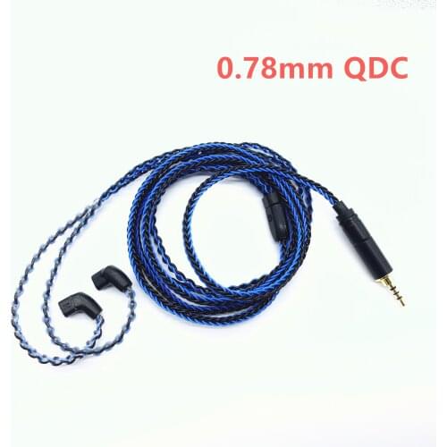 Diy earphone cable silver plated wire mmcx/0.78mm/A2DC/IM50/IE80