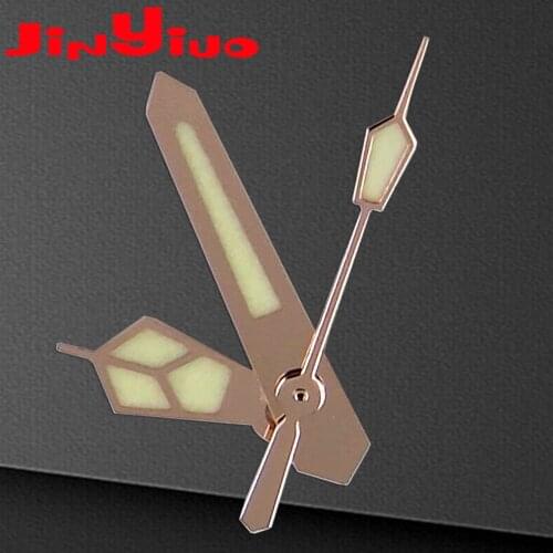 For NH35A NH36A 7s26 4r15 7009 SKX Automatic Movement Green Luminous Rose gold edge light green watch hands