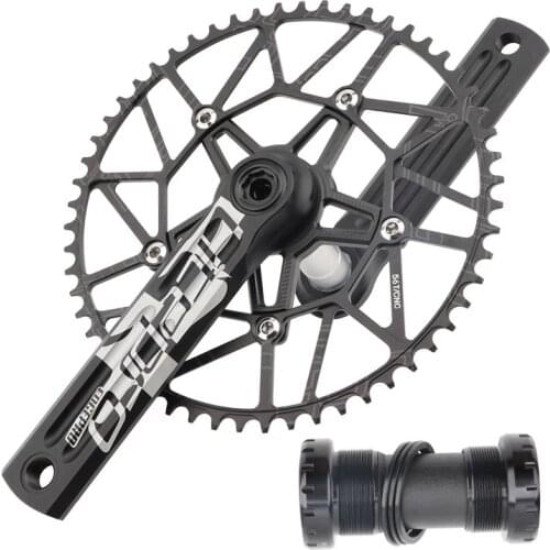Litepro edgepro integrated sprocket wheel hollow crank shaft 130mm BCD sprocket wheel for Brompton Square Crankset