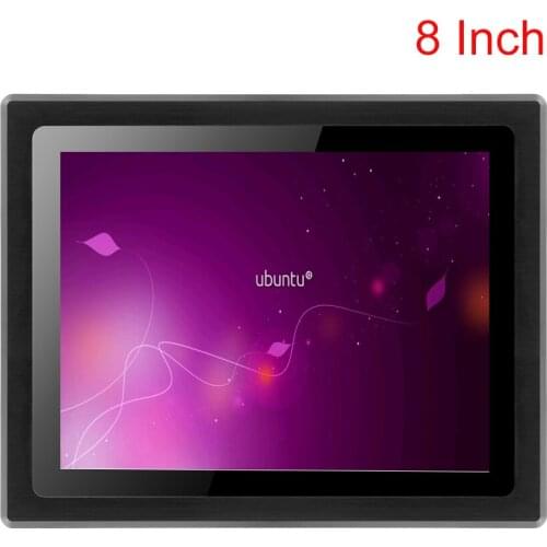 Industrial Grade PC Embedded Linux Mini Computer Windows 8 10 Desktop Intel I3 J1900 8" Touch Ultra-Compact PC 8GB RAM Vesa WIFI