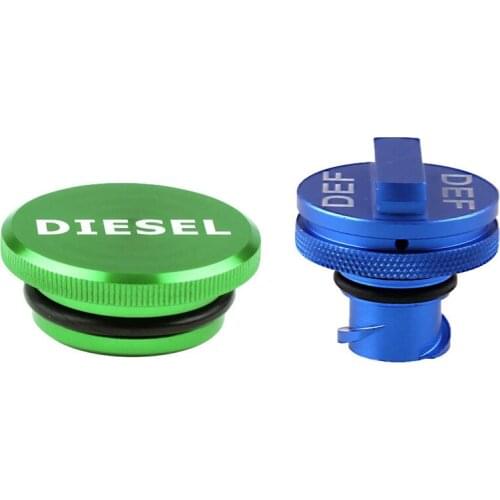 Fuel Tank Caps DEF Cap Aluminum Fit for 2013- Dodge Ram Cummins