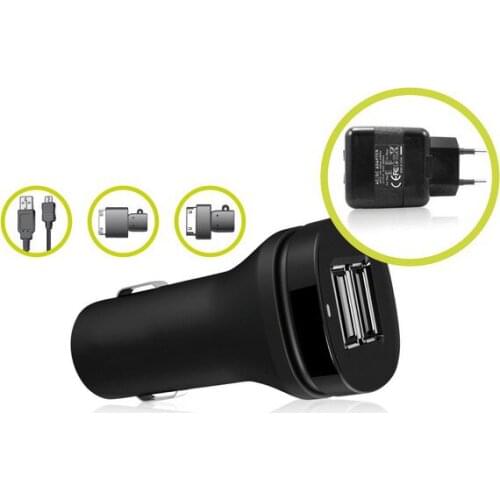 Set of Chargers KSIX (5 pcs) Black