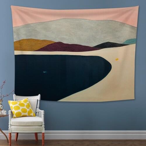 Psychedelic Mountain Tapestry Wall Hanging Contrast Color Mountain Landscape Tapestries Wall Hanging Tapestries Wall Art Blanket
