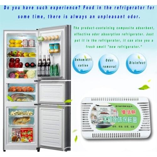 Fridge Refrigerator Air Purifier Activated Bamboo Charcoal Refrigerator Deodorant Box Practical Freshness Odors Smell Remover