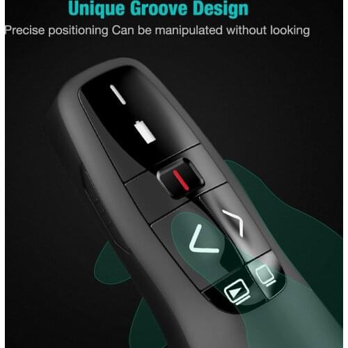 Wireless Presenter 2.4GHz PPT Remote Clicker for PowerPoint Presentation Delicate Design Durable Wireless Presenter
