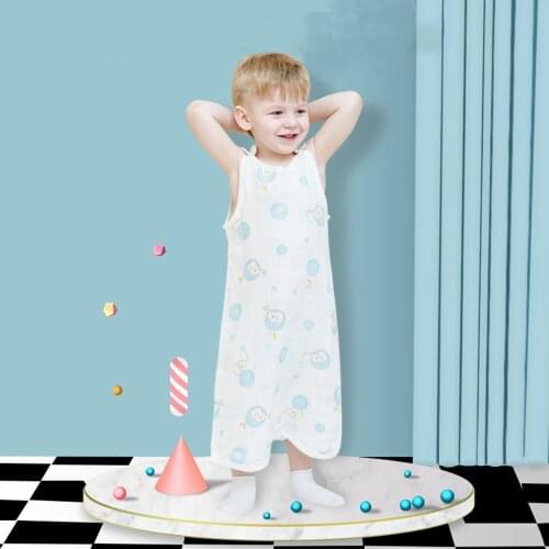 Baby Sleeping Bag Summer Thin Baby Anti-shock Jump Spring And Autumn Gauze Sleeping Bag Childrens Vest Sleeping Bag New Born