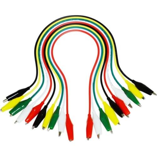 10pc Standard Power Supply Alligator Clip Tip Line Lead Set Good Use Electronic Wiring Harness GFY