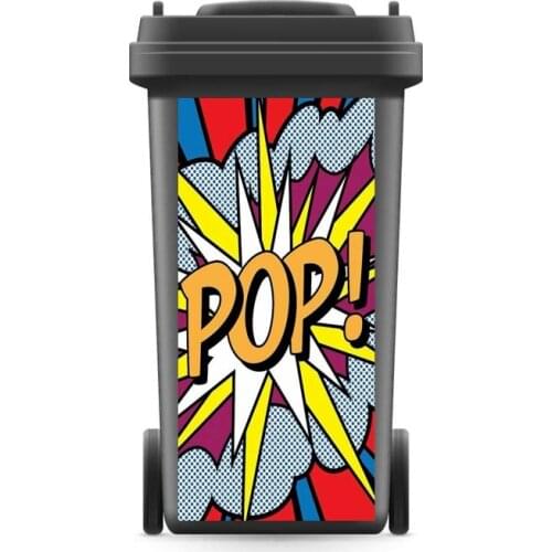 Rubbish Bin Sticker Creative POP Pattern Wallpaper mural Wall Print Decal Removable Wall Mural Photo self adhesive Gift Kitchen