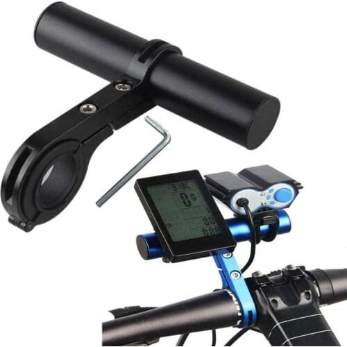 Bike Handlebar Extender Aluminum Alloy Bracket Stroller Handle Extension for Bicycle Speedometer Mount Headlight Lamp Holder