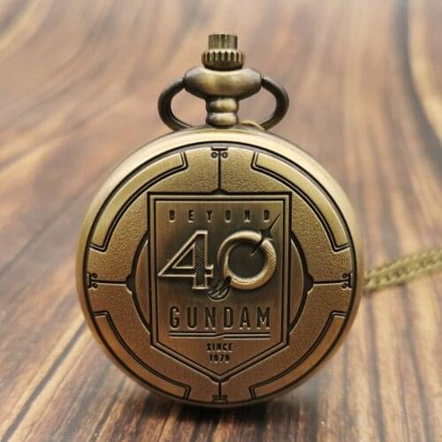 Unique Quartz Pocket Watch Bronze Simple Design Unisex Necklace Pendant Women Men Romantic Souvenir Gift