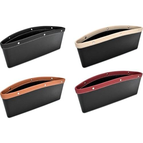 Universal Car Seat Cover Storage Box Pocket Auto Interior Seat Side Slit Organizer for Outdoor Personal Automobile Accessories