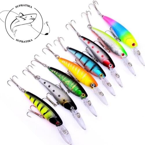 1PC Trolling Minnow Fishing Bait Lure 90mm/8.3g Crankbait Wobblers Ocean Artificial Fishing Bait Lures Pesca Jerkbait Trailers