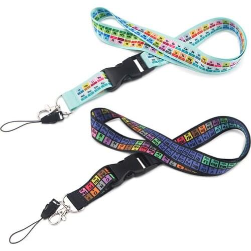 1Pc Colorful Print Cat Claw Phone Lanyard Strap Creative Chemical Element Cell Phone Staps Unisex Cute Phone Hang Rope