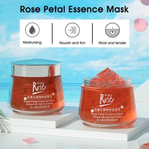 160g rose petal mask sleeping mask good night jelly moisturizing whitening night mask anti-aging and anti-wrinkle mask