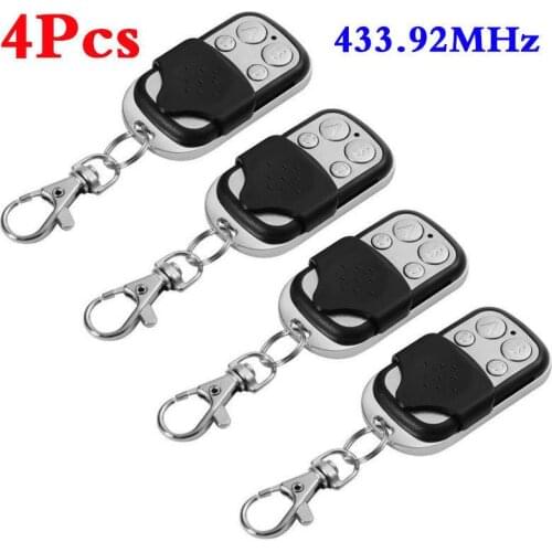 4Pcs Universal Cloning Remote Control Key Fob for Car Garage Door Electric Gate